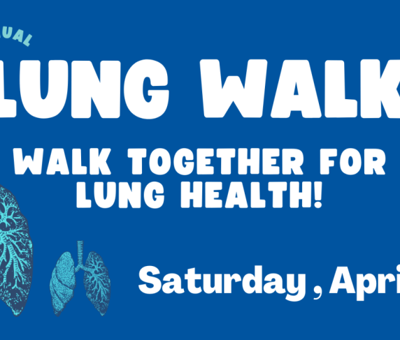 An advertisement for the Lung Walk