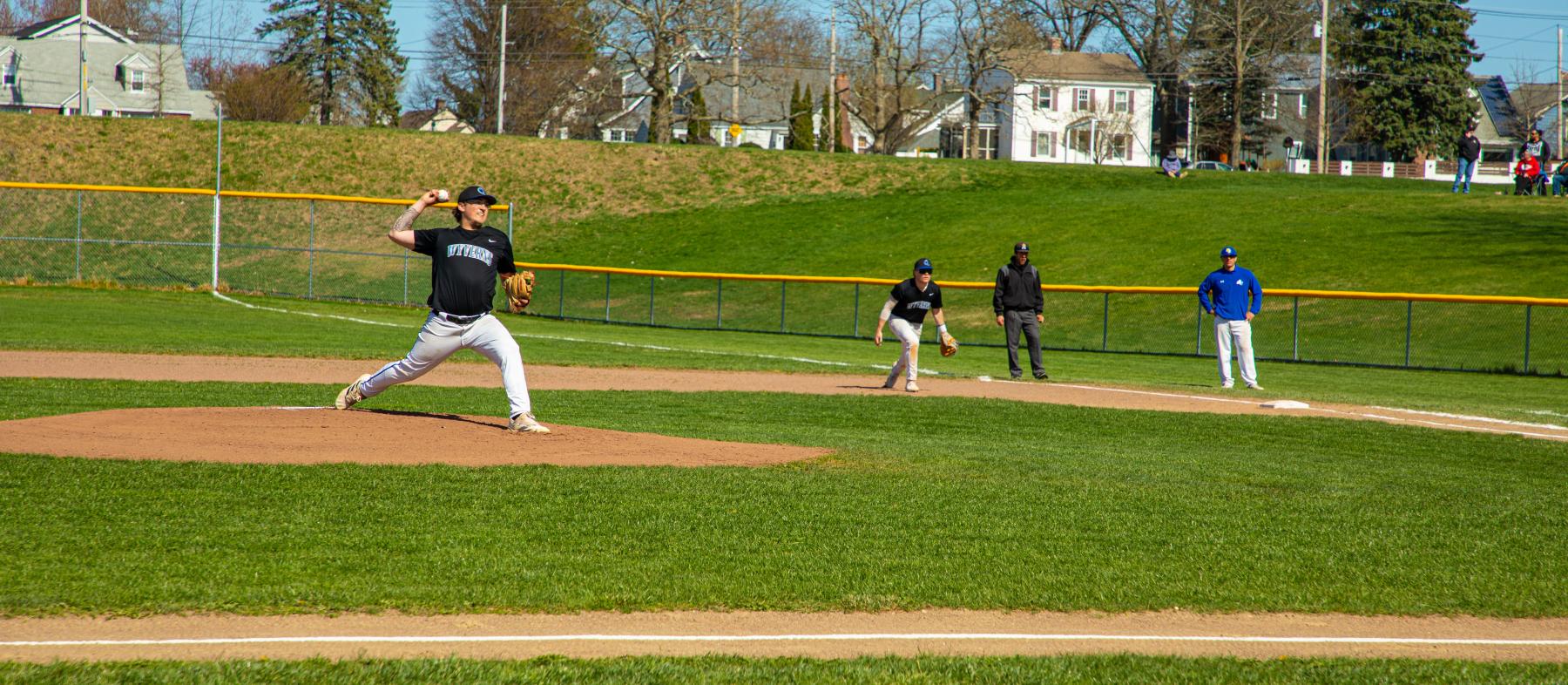 A QCC baseball game on home field