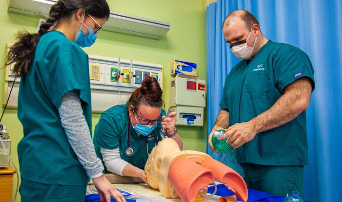 Students in QCC's Respiratory Care Program