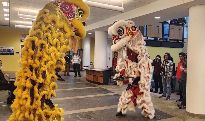 Members of Eternals Lion Dance must work together to keep movements synchronized during performances. Members of Eternals Lion Dance must work together to keep movements synchronized during performances.