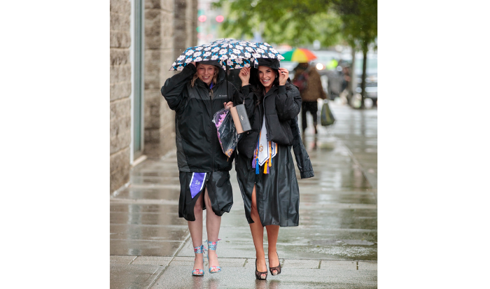 Rain didn't stop the smiles for these graduates! Rain didn't stop the smiles for these graduates!