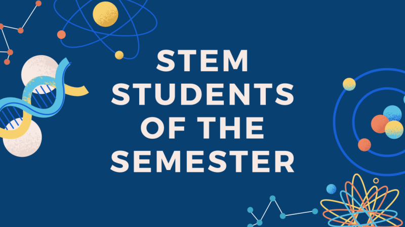 STEM Students of the semester graphic